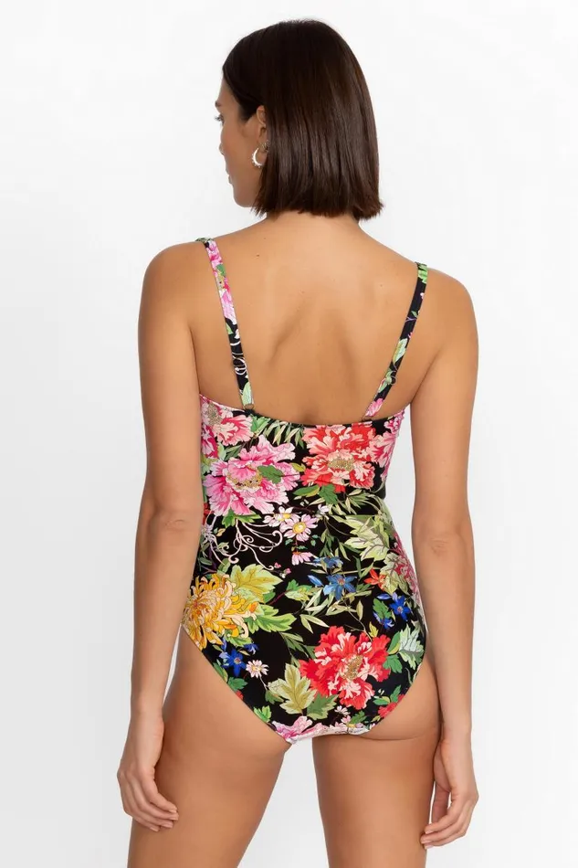 Women Swim and Resort Johnny Was METALLI MIX RUCHED ONE PIECE Metalli Giorno Women Swim and Resort Johnny Was METALLI MIX RUCHED ONE PIECE Metalli Giorno