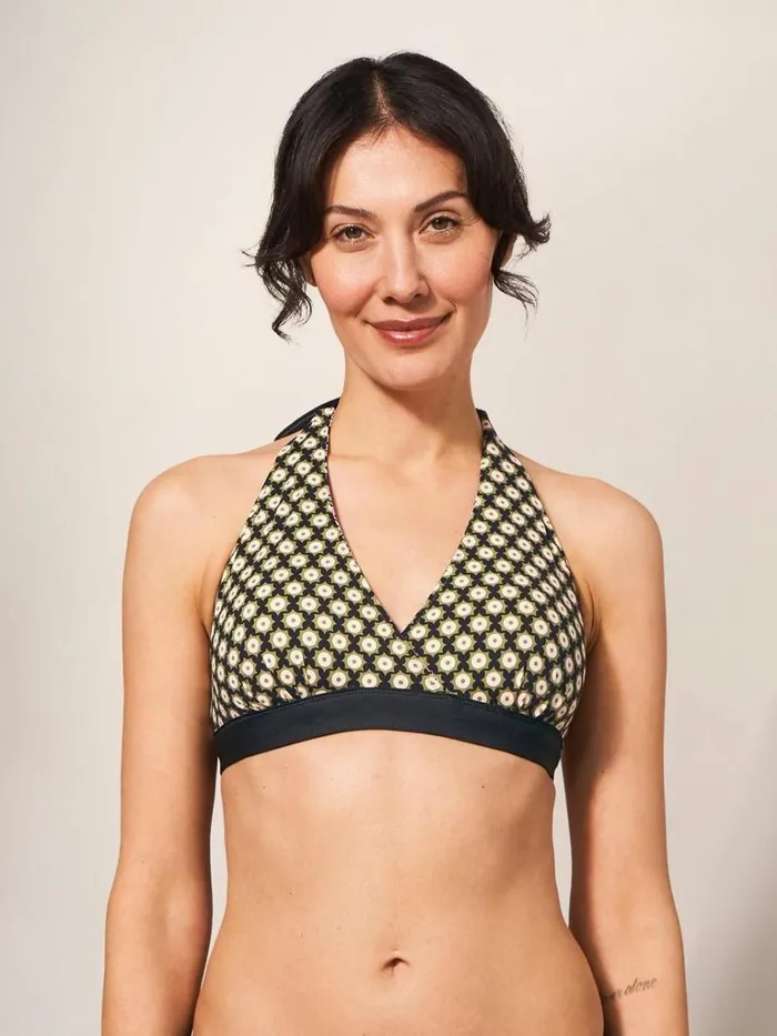 Women SWIMWEAR White Stuff Sunshine Reversible Bikini Top Black Multi Women SWIMWEAR White Stuff Sunshine Reversible Bikini Top Black Multi