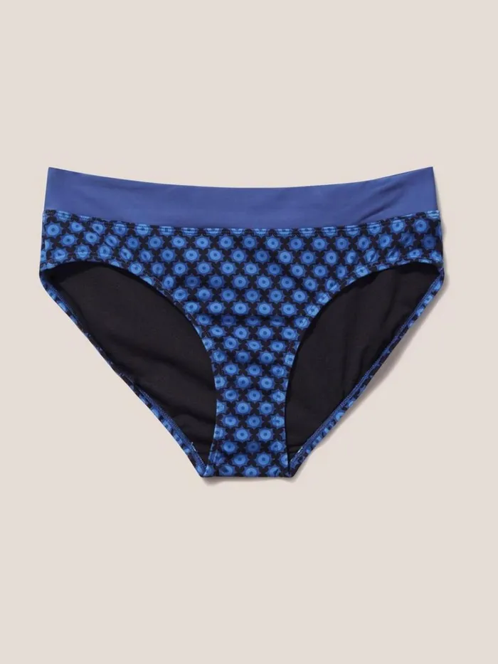 Women SWIMWEAR White Stuff Tally Classic Bikini Bottom Blue Multi Women SWIMWEAR White Stuff Tally Classic Bikini Bottom Blue Multi