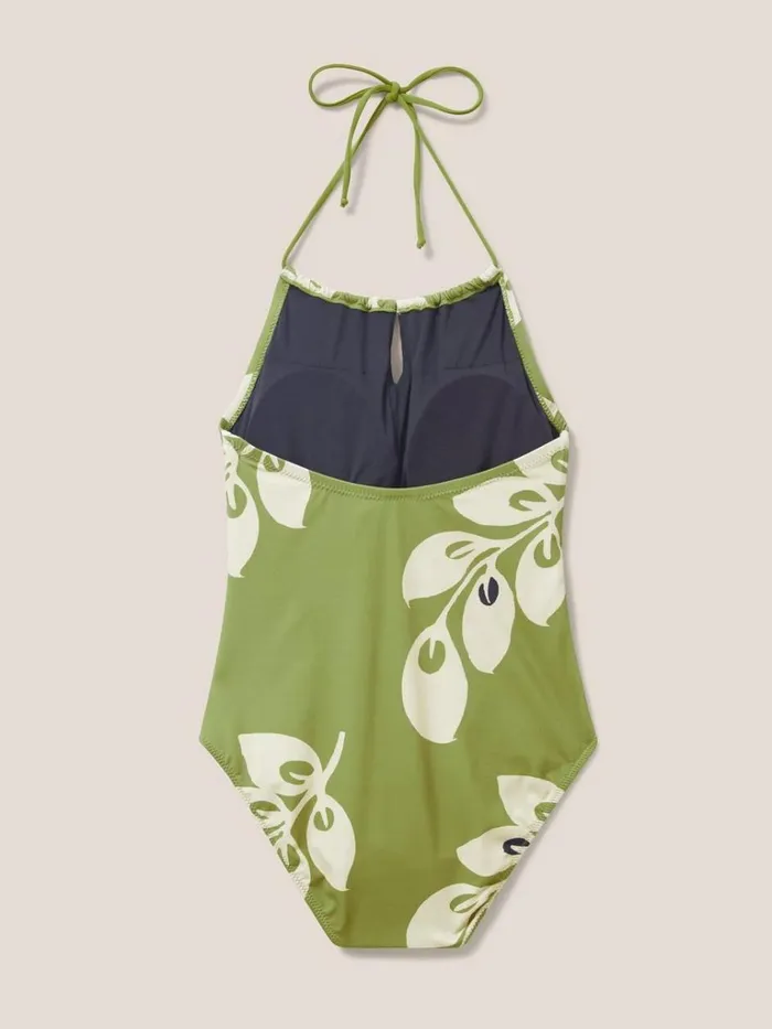 Women SWIMWEAR White Stuff Tamarin High Leg Swimsuit Green Multi Women SWIMWEAR White Stuff Tamarin High Leg Swimsuit Green Multi