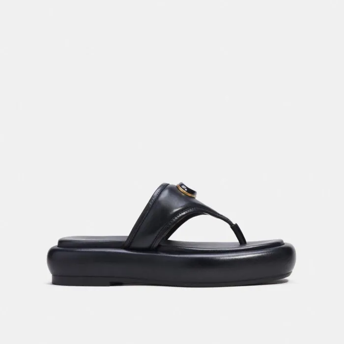 Women Sylvie Sandal Black Coach Sandals