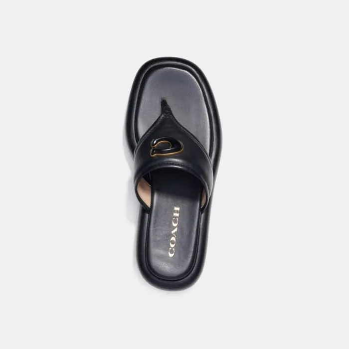 Women Sylvie Sandal Black Coach Sandals