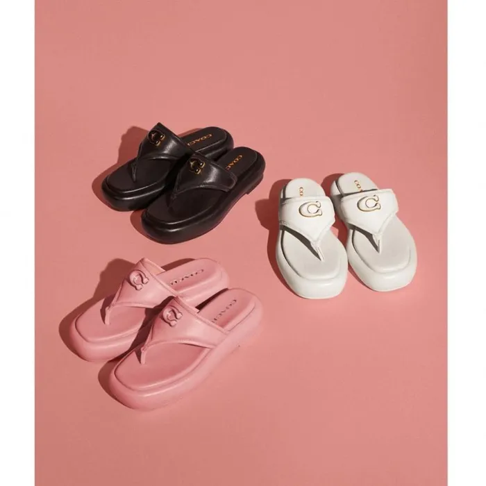 Women Sylvie Sandal Black Coach Sandals