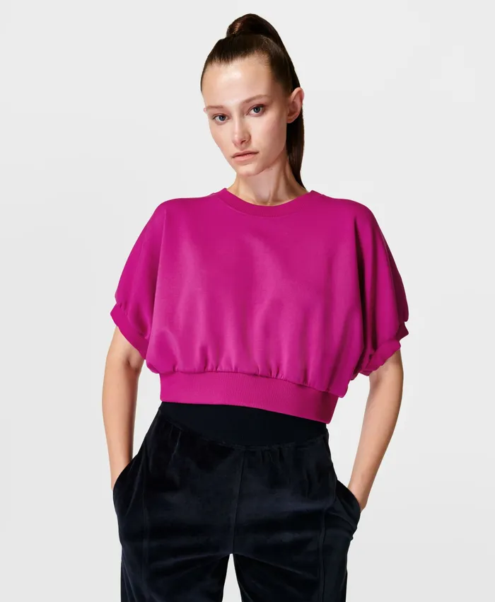 Women TShirts Sweaty Betty Sophia Short Sleeve Top Phlox Pink