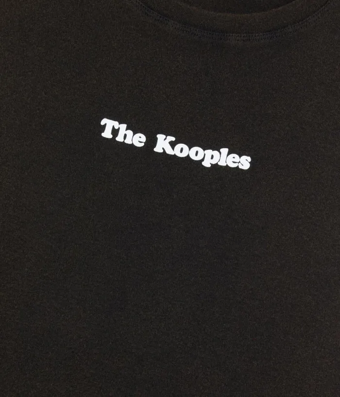 Women Tshirts THE KOOPLES Dark Brown Logo Tshirt Women Tshirts THE KOOPLES Dark Brown Logo Tshirt