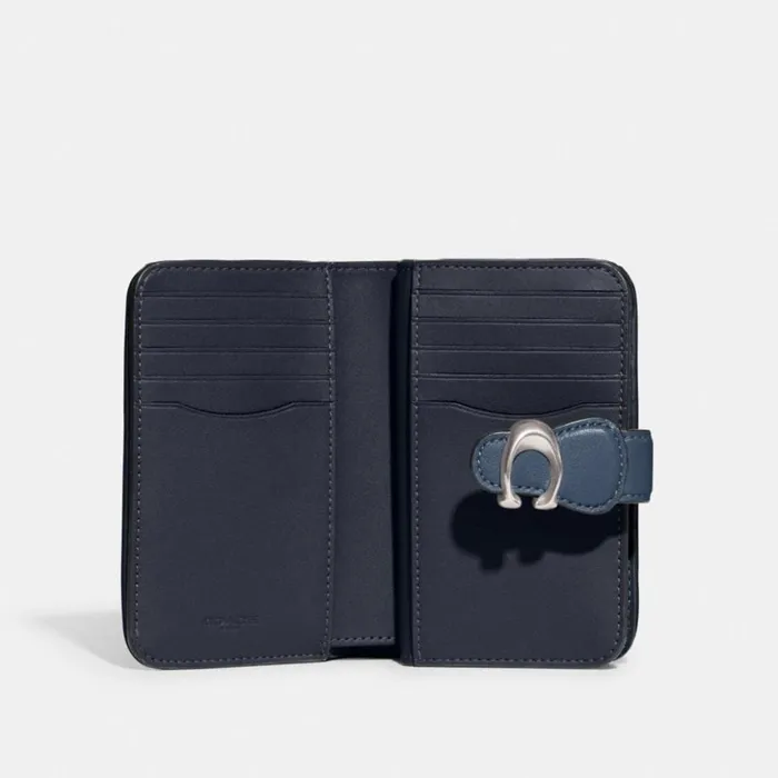 Women Tabby Medium Wallet Silverdenim Coach Large Wallets