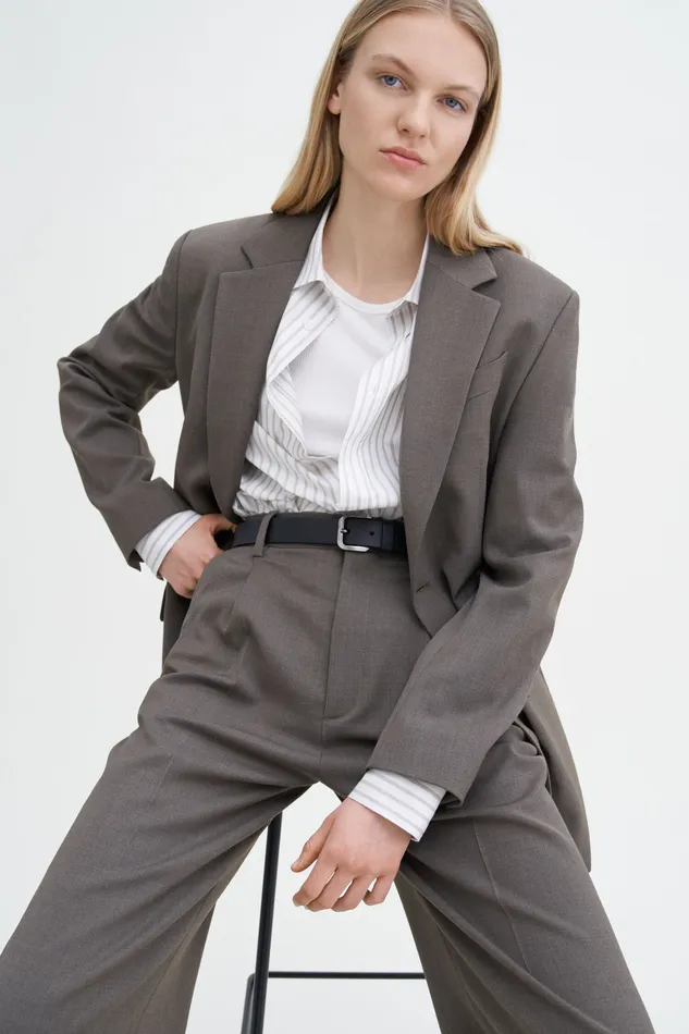 Women Tailoring filippak Darcey Wool Trousers Driftwood Women Tailoring filippak Darcey Wool Trousers Driftwood