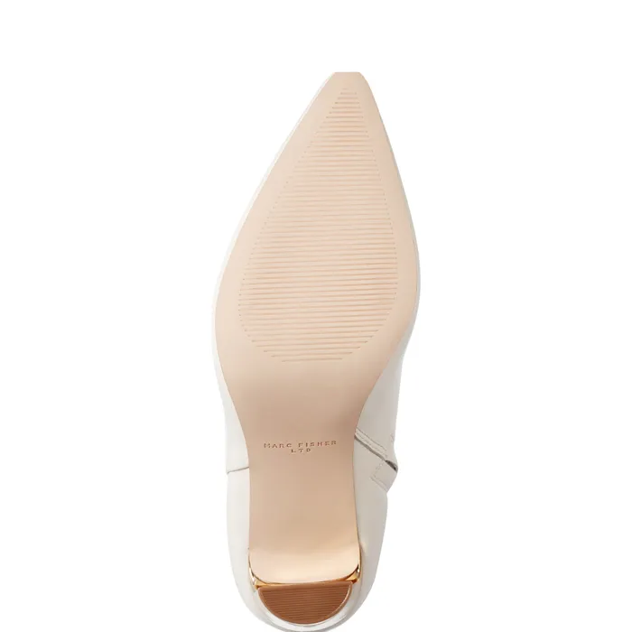 Women Talyna Dress Bootie Chic Cream Leather Booties Marc Fisher