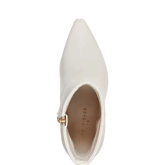 Women Talyna Dress Bootie Chic Cream Leather Booties Marc Fisher