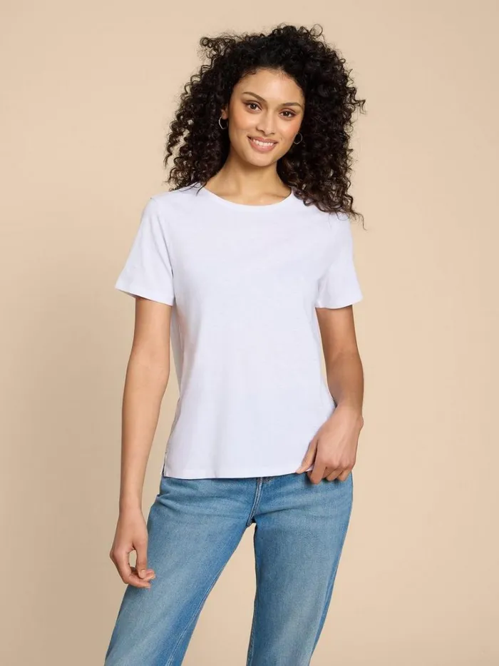 Women TOPS and TEES White Stuff ABBIE TEE Brilliant White