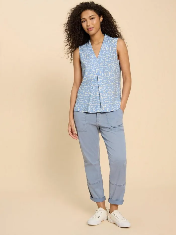Women TOPS and TEES White Stuff CELIA SHIRT Blue Print