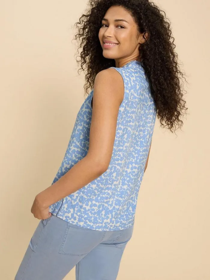 Women TOPS and TEES White Stuff CELIA SHIRT Blue Print Women TOPS and TEES White Stuff CELIA SHIRT Blue Print