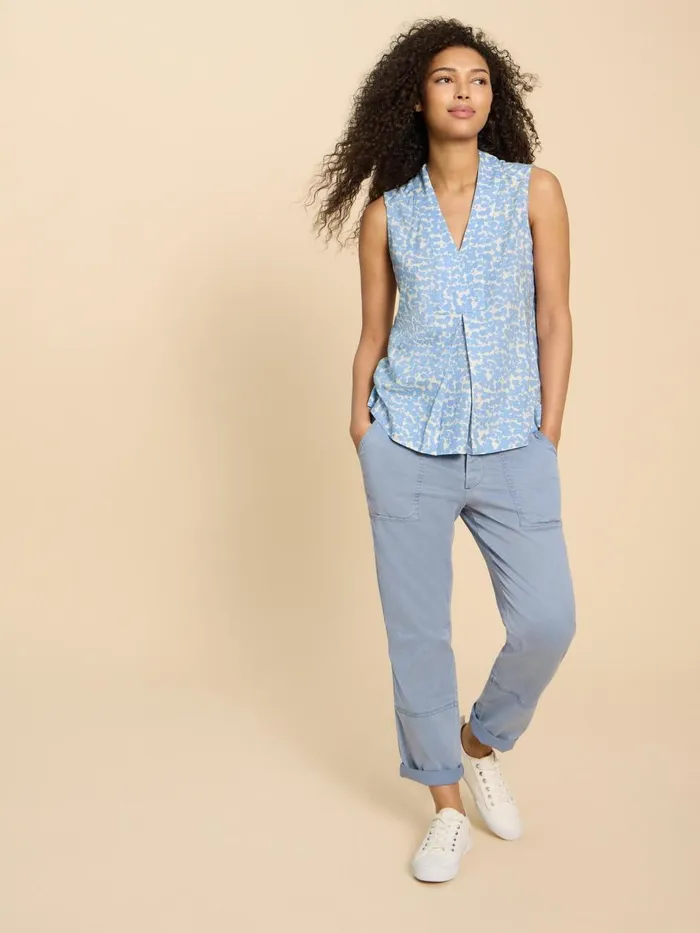 Women TOPS and TEES White Stuff CELIA SHIRT Blue Print Women TOPS and TEES White Stuff CELIA SHIRT Blue Print