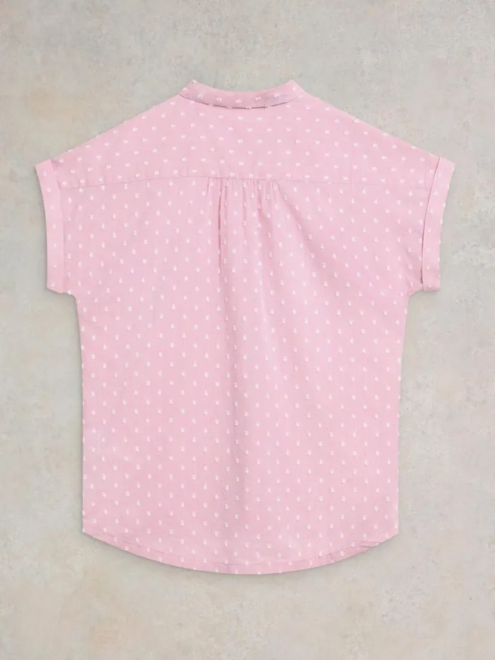 Women TOPS and TEES White Stuff Ellie Organic Cotton Shirt Pink Multi Women TOPS and TEES White Stuff Ellie Organic Cotton Shirt Pink Multi