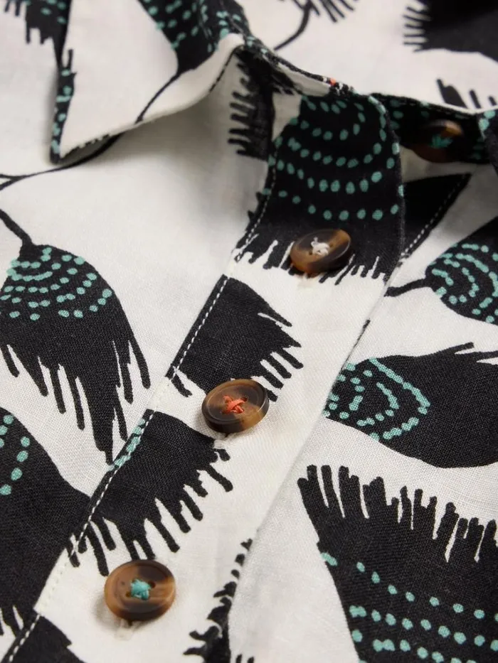 Women TOPS and TEES White Stuff Evelyn Sleeveless Linen Tunic Black Print Women TOPS and TEES White Stuff Evelyn Sleeveless Linen Tunic Black Print