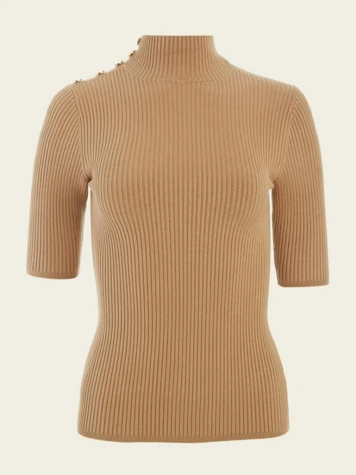 Women Tops And Sweaters Marciano Eco Flora Rib Turtleneck Sweater Blonde Ambition Women Tops And Sweaters Marciano Eco Flora Rib Turtleneck Sweater Blonde Ambition