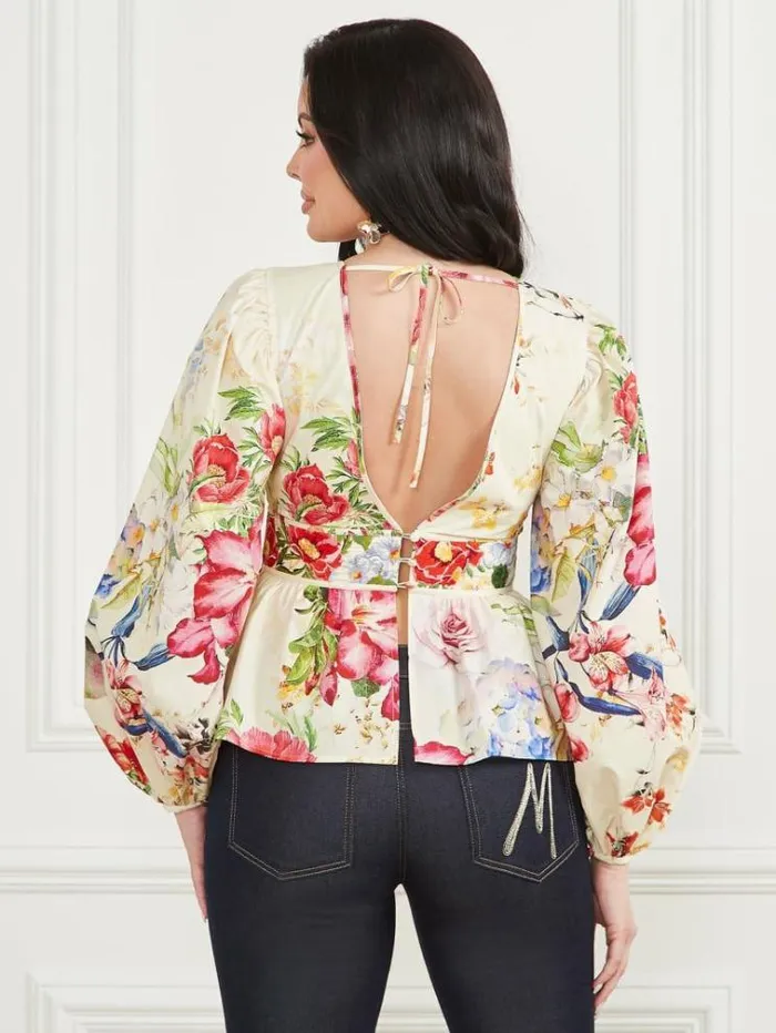 Women Tops And Sweaters Marciano Mira Top Glorious Garden Ao Women Tops And Sweaters Marciano Mira Top Glorious Garden Ao