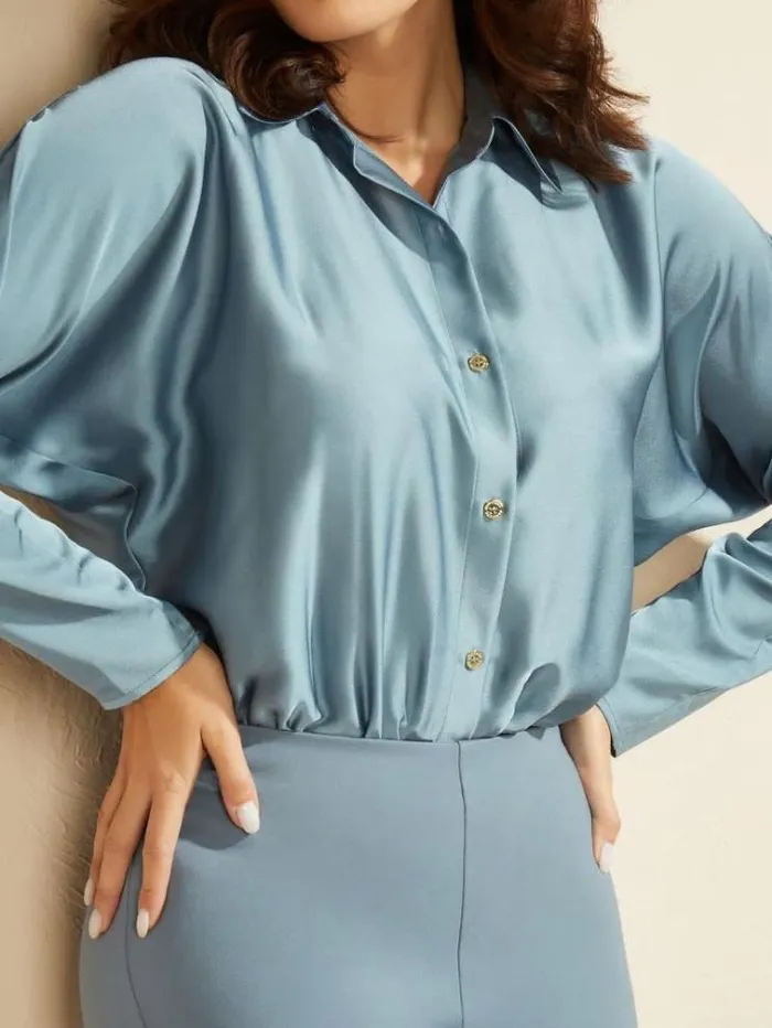 Women Tops And Sweaters Marciano Moon Child Bodysuit Riptide Women Tops And Sweaters Marciano Moon Child Bodysuit Riptide