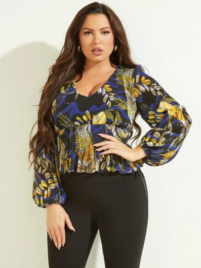 Women Tops And Sweaters Marciano Sonora Top Aquarius Print