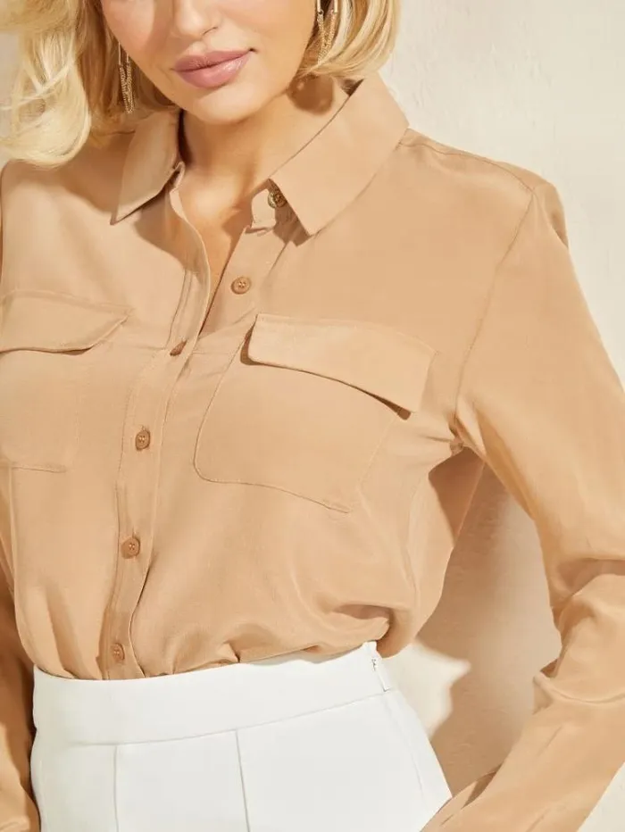 Women Tops And Sweaters Marciano The Essence Blouse Blonde Ambition Women Tops And Sweaters Marciano The Essence Blouse Blonde Ambition