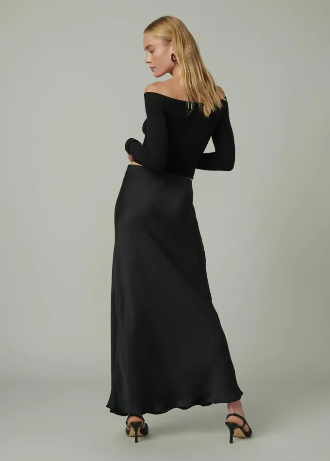 Women Tops Joe039s Jeans THE DEVIN OFF THE SHOULDER TOP Black