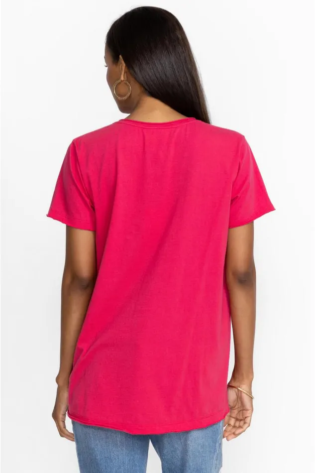 Women Tops Johnny Was California Everyday Tee Raspberry Women Tops Johnny Was California Everyday Tee Raspberry