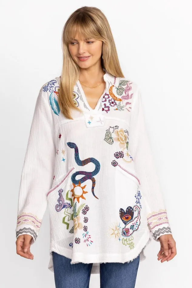 Women Tops Johnny Was LEYVA TUNIC Natural Women Tops Johnny Was LEYVA TUNIC Natural