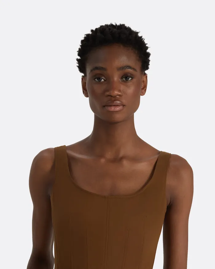 Women Tops Safiyaa Denizal Deep Brown Top Deep Brown