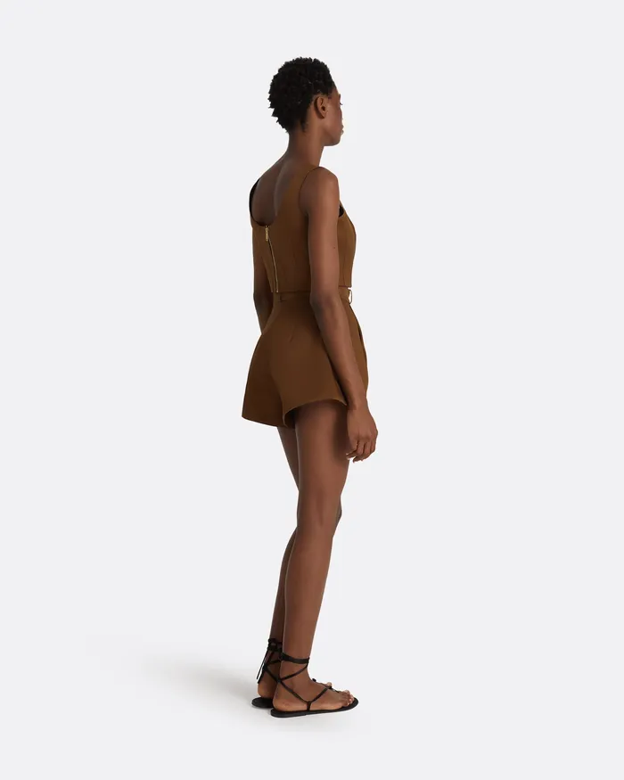 Women Tops Safiyaa Denizal Deep Brown Top Deep Brown
