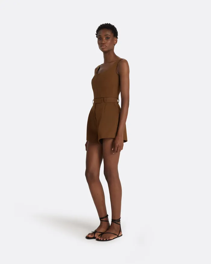 Women Tops Safiyaa Denizal Deep Brown Top Deep Brown