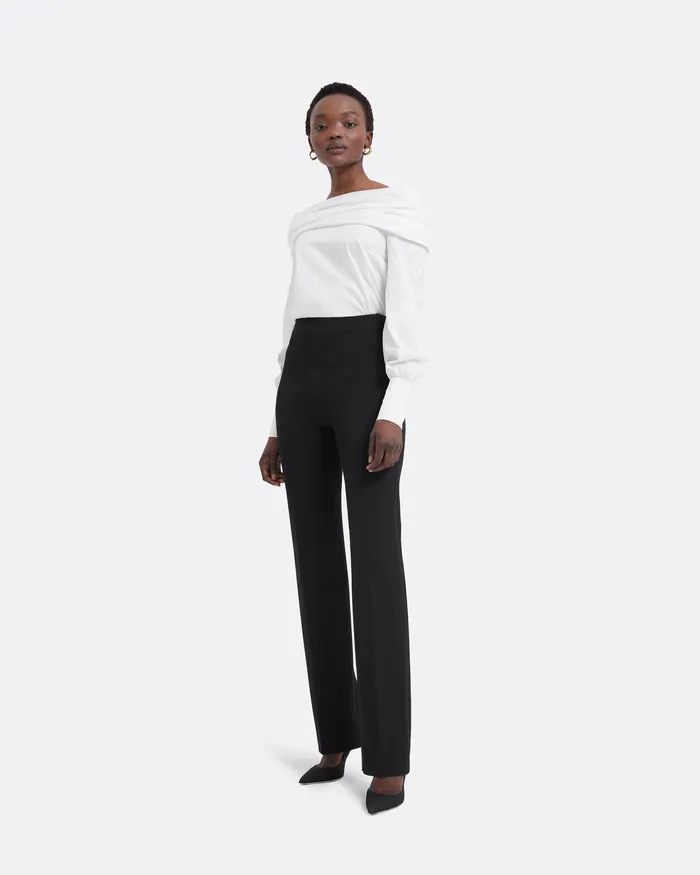 Women Trousers Safiyaa Goldie Black Trousers