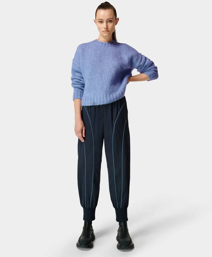 Women Trousers Sweaty Betty Statement Nylon Trouser Navy Blue