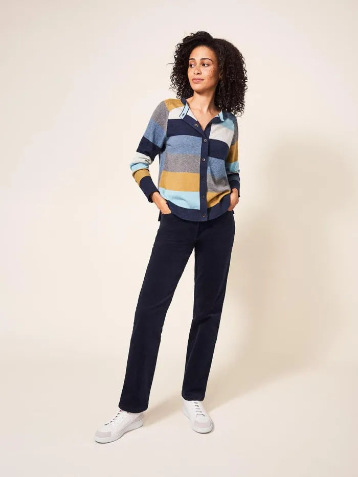 Women TROUSERS White Stuff Brooke Straight Cord Trouser Dark Navy Women TROUSERS White Stuff Brooke Straight Cord Trouser Dark Navy