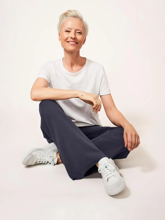 Women TROUSERS White Stuff Dolce Organic Pant Charcoal Grey Women TROUSERS White Stuff Dolce Organic Pant Charcoal Grey