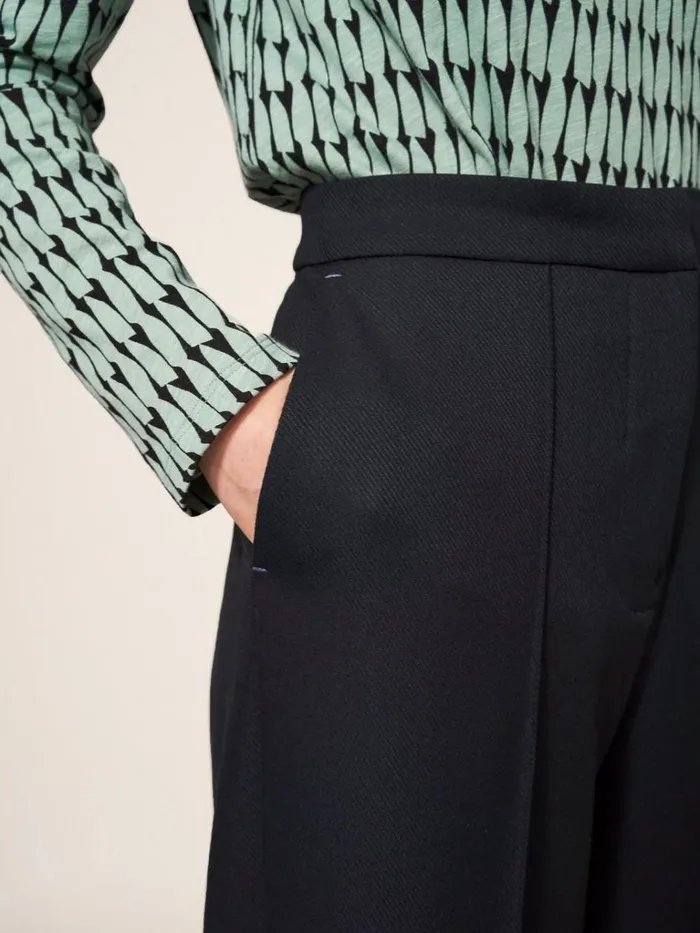 Women TROUSERS White Stuff Jenny Wide Leg Trouser Pure Black