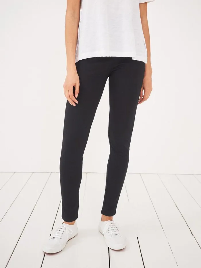 Women TROUSERS White Stuff Jodie Ponte Casual Jeggings Pure Black