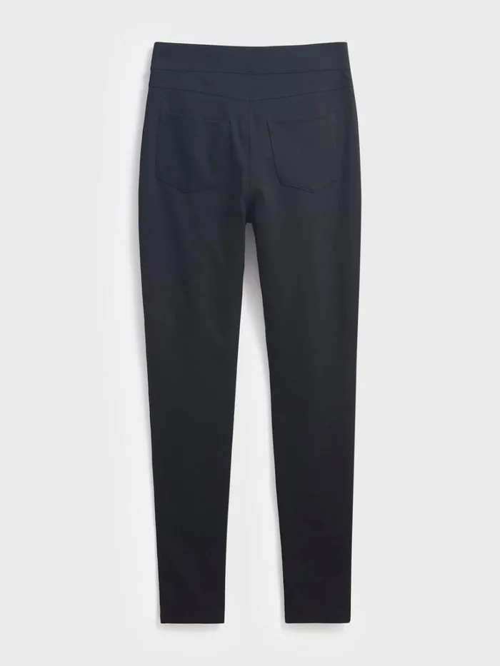 Women TROUSERS White Stuff Jodie Ponte Casual Jeggings Pure Black