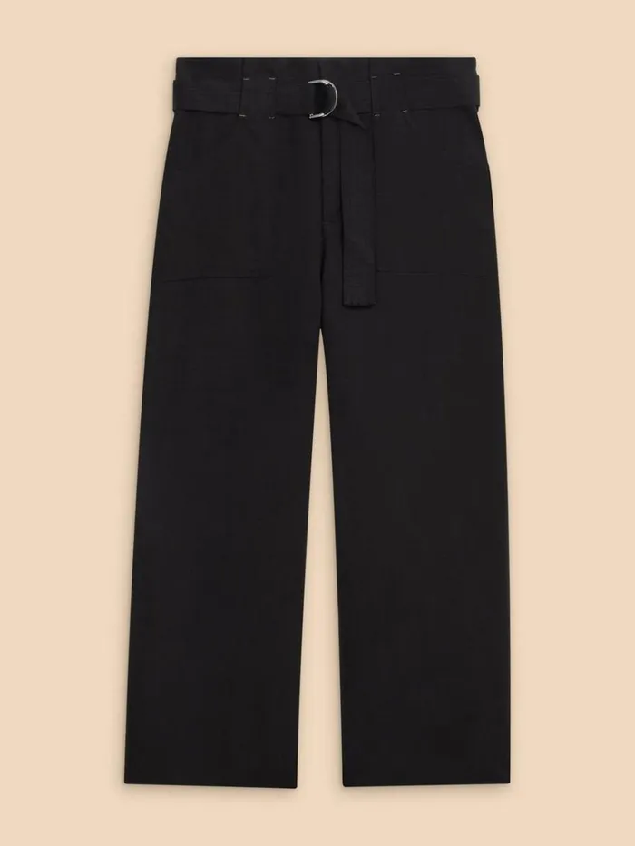 Women TROUSERS White Stuff Teakie Tencel Linen Trouser Pure Black Women TROUSERS White Stuff Teakie Tencel Linen Trouser Pure Black