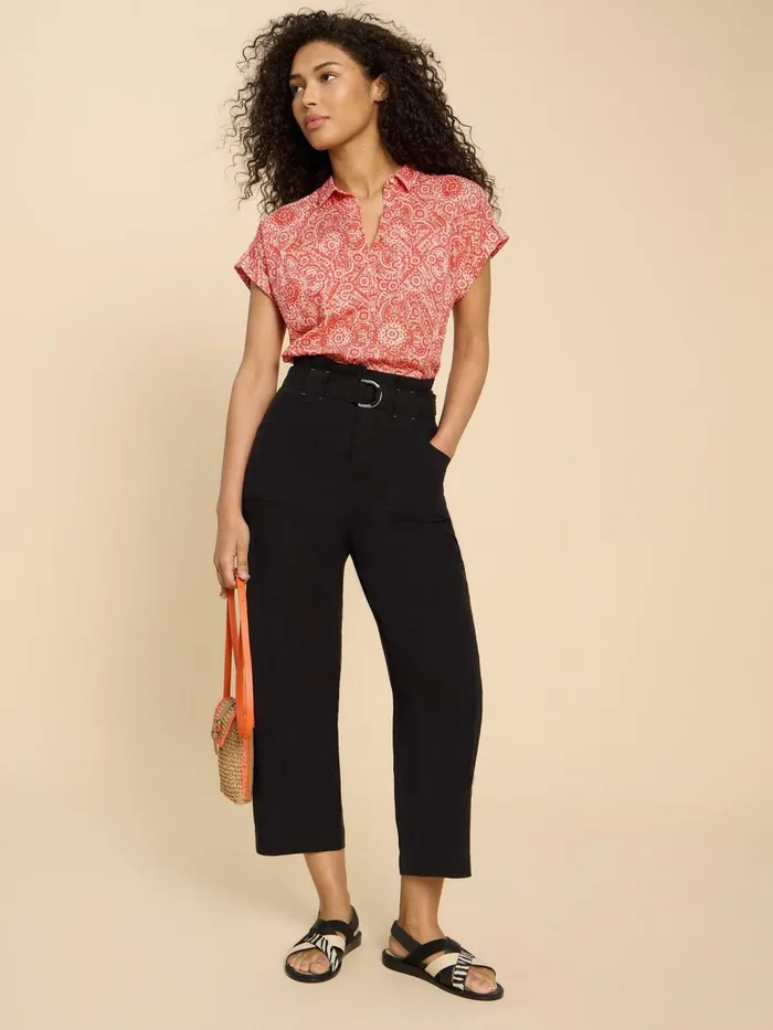 Women TROUSERS White Stuff Teakie Tencel Linen Trouser Pure Black Women TROUSERS White Stuff Teakie Tencel Linen Trouser Pure Black