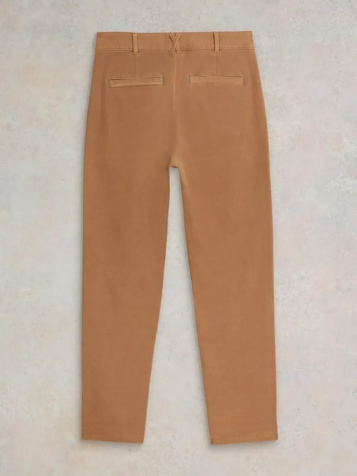 Women TROUSERS White Stuff Twister Chino Mid Tan Women TROUSERS White Stuff Twister Chino Mid Tan