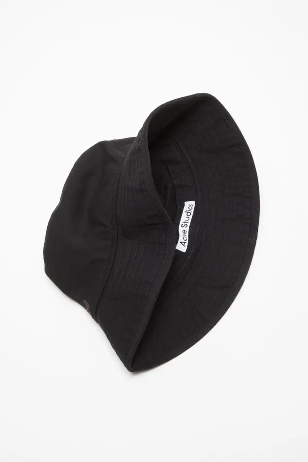 Women Twill Bucket Hat Black Acne Studios Hats