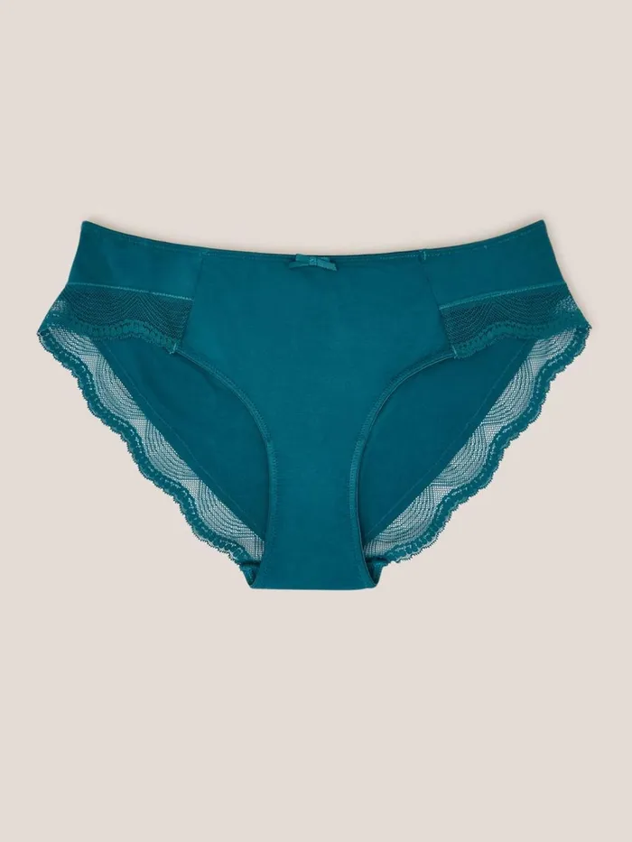 Women UNDERWEAR White Stuff Shortie Mid Teal Women UNDERWEAR White Stuff Shortie Mid Teal