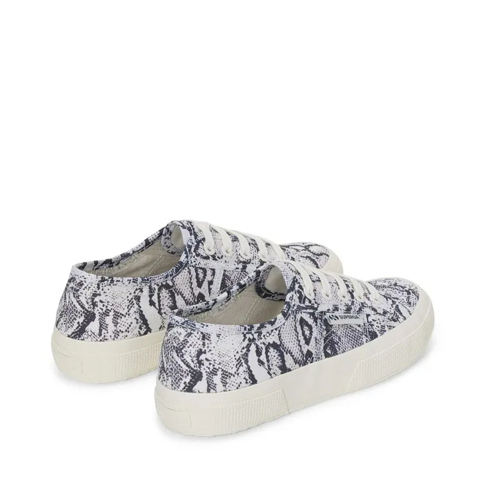 Women Unisex 2750 PRINT Sneaker WHITE AVORIONAVY SNAKE Superga Low Cut