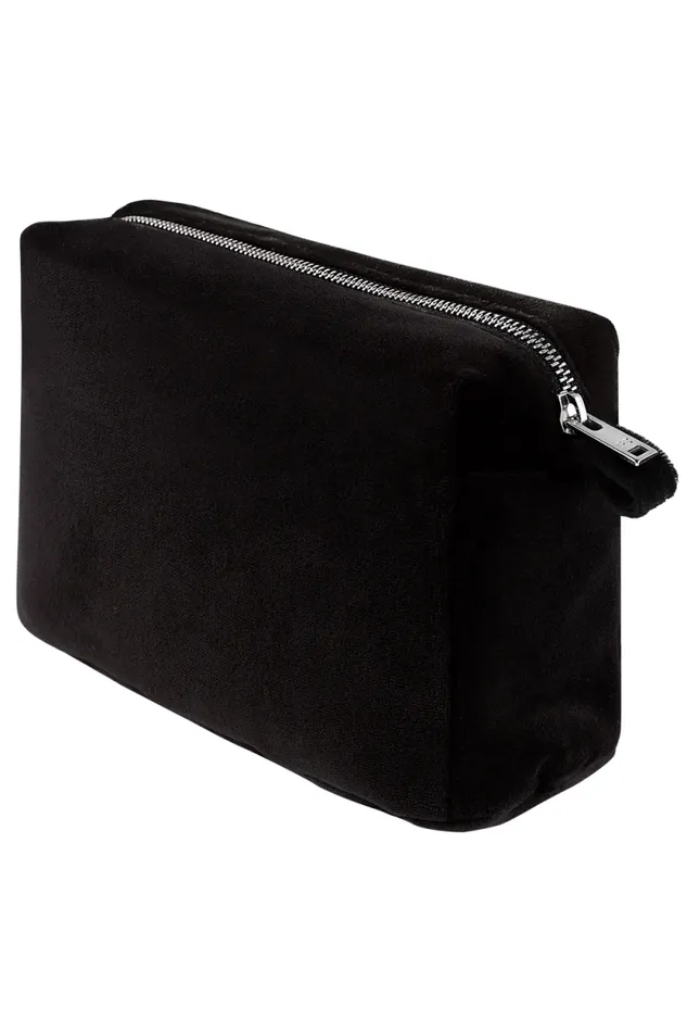 Women Velvet Wash Bag Black Black Sonia Rykiel Cases
