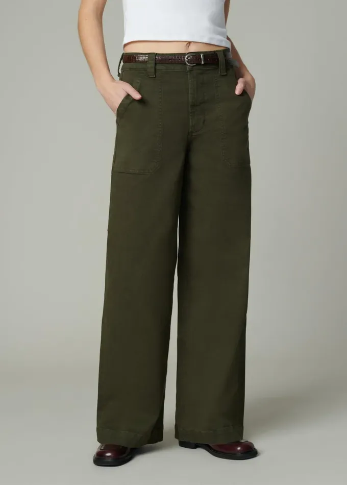 Women Wide Leg Joe039s Jeans THE CHLOE UTILITY WIDE LEG Forest Night