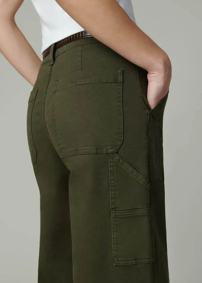 Women Wide Leg Joe039s Jeans THE CHLOE UTILITY WIDE LEG Forest Night