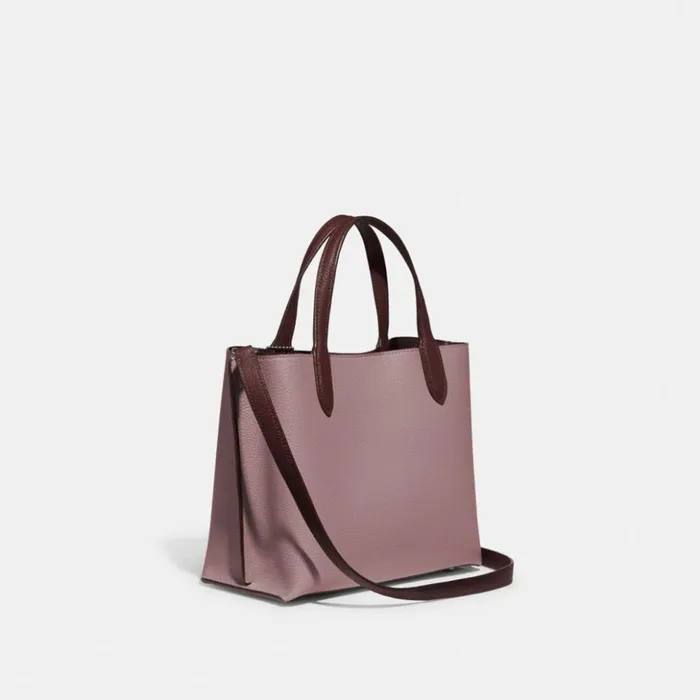 Women Willow Tote 24 In Colorblock Silverfaded Purple Coach Totes and Carryalls Women Willow Tote 24 In Colorblock Silverfaded Purple Coach Totes and Carryalls