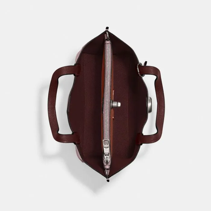 Women Willow Tote 24 In Colorblock Silverfaded Purple Coach Totes and Carryalls Women Willow Tote 24 In Colorblock Silverfaded Purple Coach Totes and Carryalls