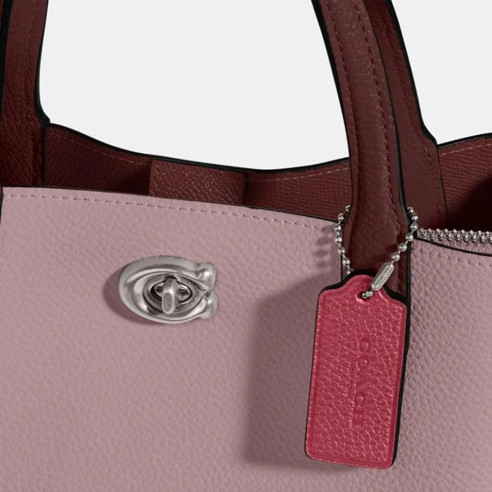 Women Willow Tote 24 In Colorblock Silverfaded Purple Coach Totes and Carryalls Women Willow Tote 24 In Colorblock Silverfaded Purple Coach Totes and Carryalls