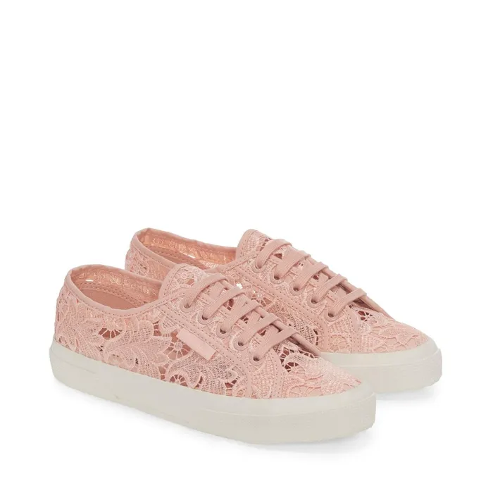 Women Woman 2750 MACRAME Sneaker PINK BLUSHFAVORIO Superga Low Cut